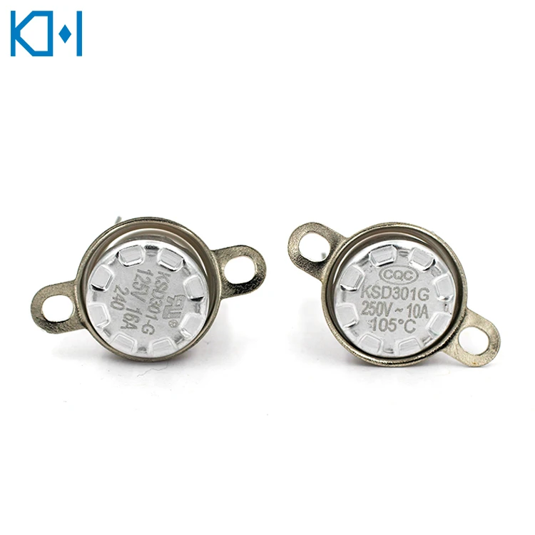 KSD301SG Auto Reset Thermal Protector for Coffee Maker Ceramic Thermostat Kitchen Food Cooking Apparatus Thermostat