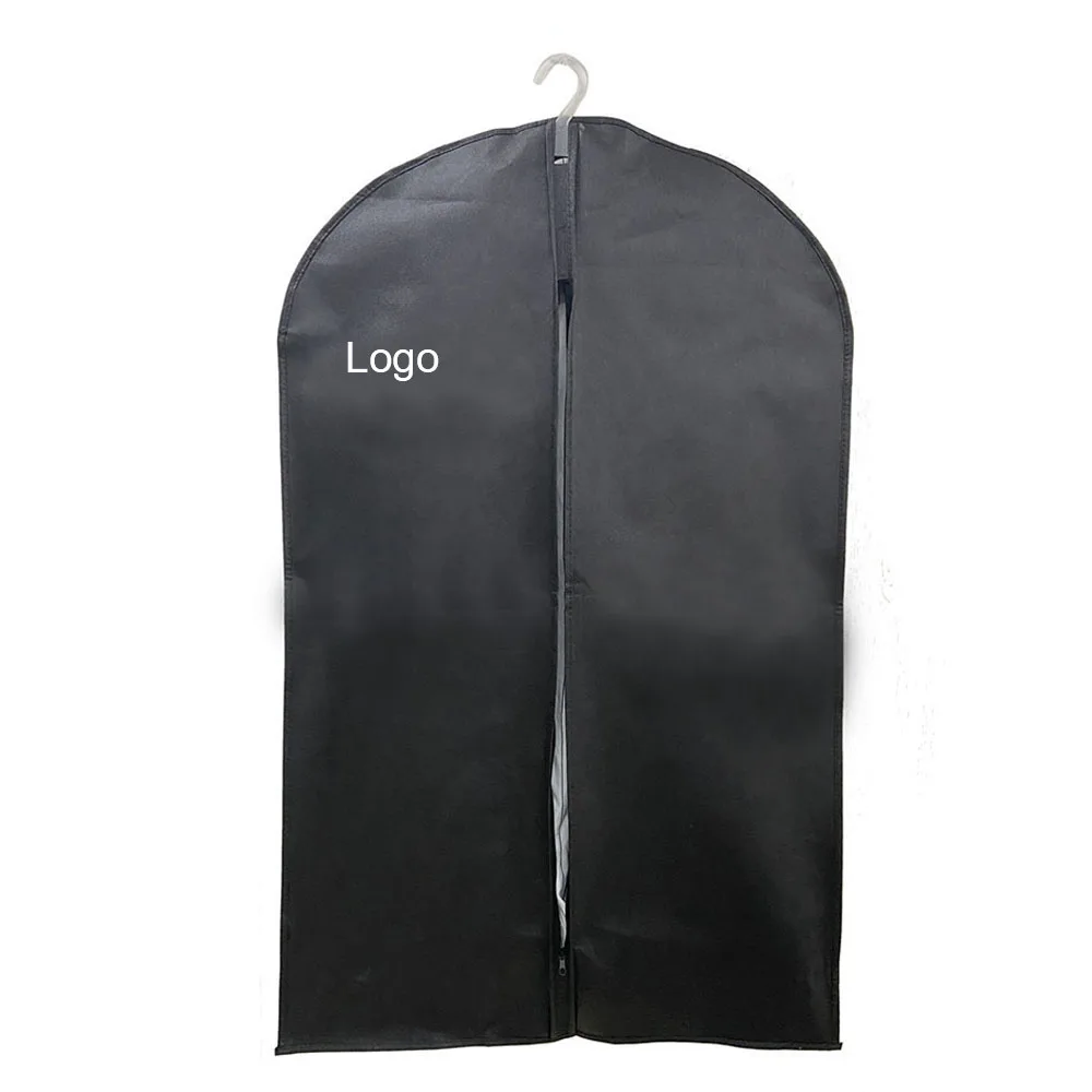 Funda Negra No Tejida De Alta Calidad Para Guardar Ropa,Bolsa De Viaje Para  Traje,Con Logotipo Personalizado - Buy Bolso De La Ropa,Traje De La Ropa De  La Bolsa,Ropa Cubierta Product on 