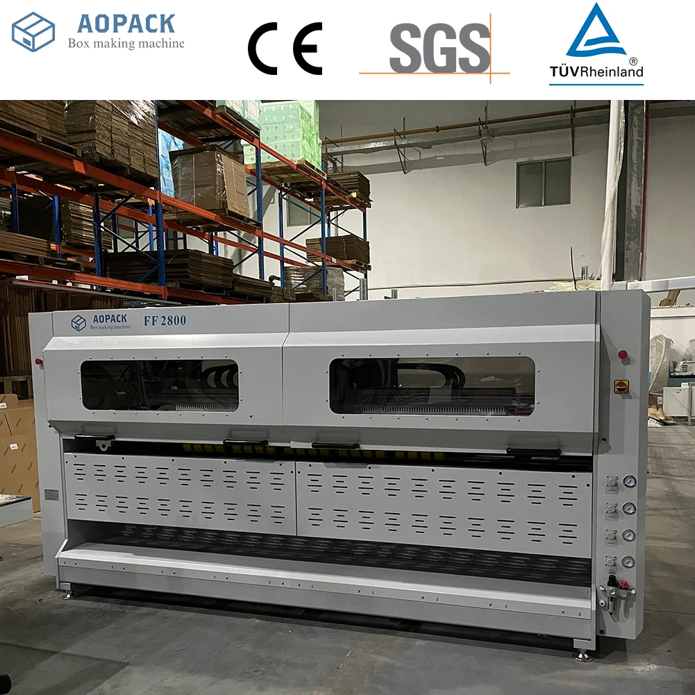 Aopack Z Type Corrugated Fanfold Box Carton Making Machine