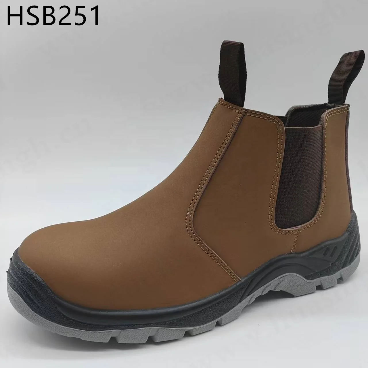 YWX,Bridge Construction Anti-acid Sole Safety Shoes With Pull Loops Factory Output Easy On/off S3 Standard Work Boots HSB251