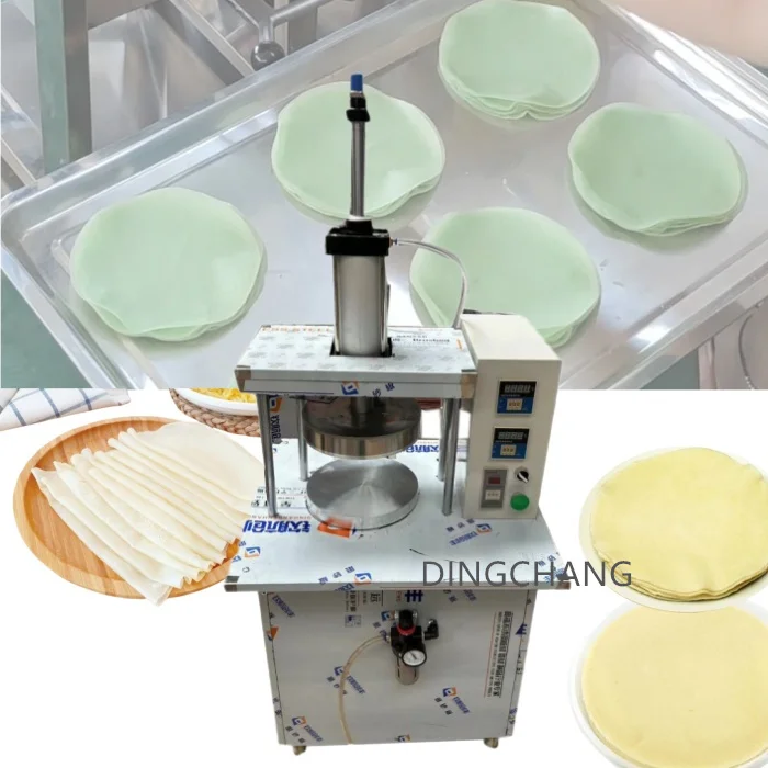 Small Scale	chicken Shawarma Making Machine	press Roti	press Spring Roll Skin Half Cooked Roti Making Machine