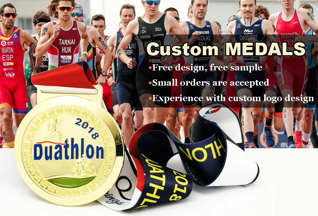 metal marathon triathlon running sports gold medal all series