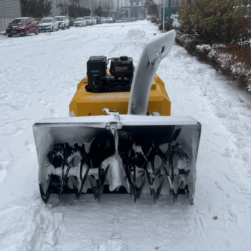 Remote-controlled Wheeled Electric Snow Sweeper and Tracked Snow Sweeping and Lawn Mowing All-in-one Machine for Sale