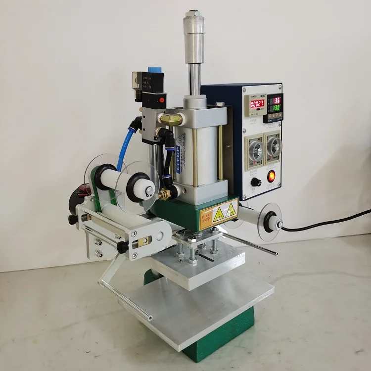 Full Automatic Paper Passing Bronzing Machine Leather Hot Stamping Trademark Shoebox Paper Plastic Hot Pressing Bronzing Machine
