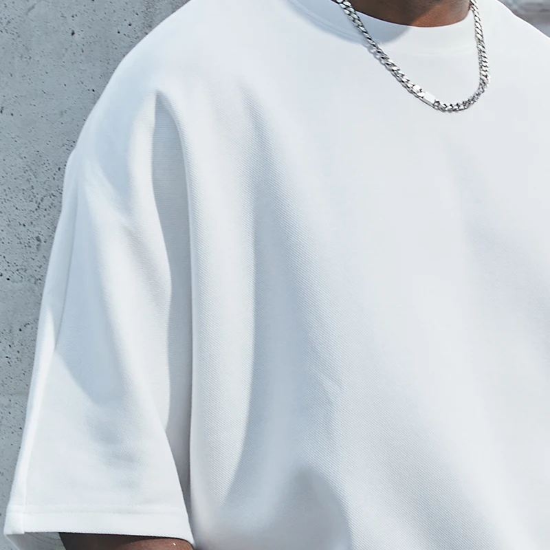 Custom Brand Logo Vintage Men's Loose Side Vent T-Shirt New Design Heavy Weight 100% Cotton Quick Dry Oversized Fit