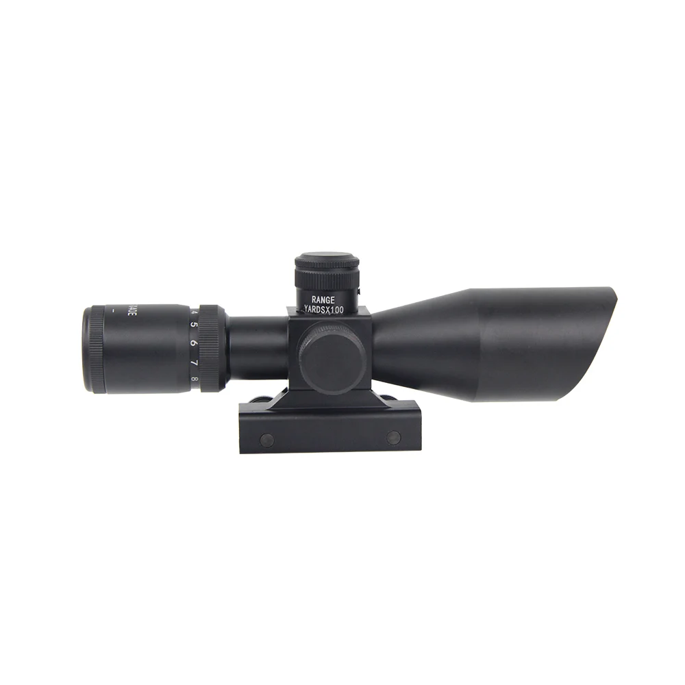  3-9X40 Red Green Illuminated Scope Fit For 20mm