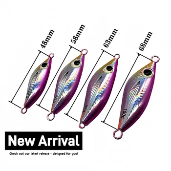 Cheery Colorful Luminous Metal Jig Lure with Hooks Artificial Hard Bait for Sea Bass Sea & Boat Fishing – Metal Jig – view 5