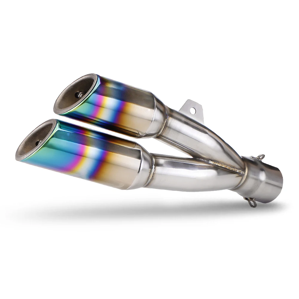 Universal Motorcycle Double Hole Exhaust for Z900 & GSXR750