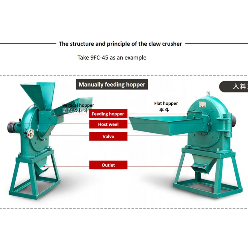 Shiningall FC Grinder Automatic Electric Industrial Corn Maize Flour Making Machine Full-automatic Milling 1 Year Warranty
