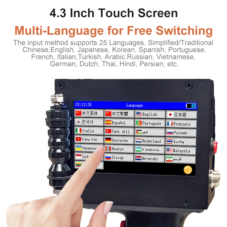 Low Price New Inkjet Code Marking Manual Batch Expiry Date Handheld Inkjet Printer Coding Machine