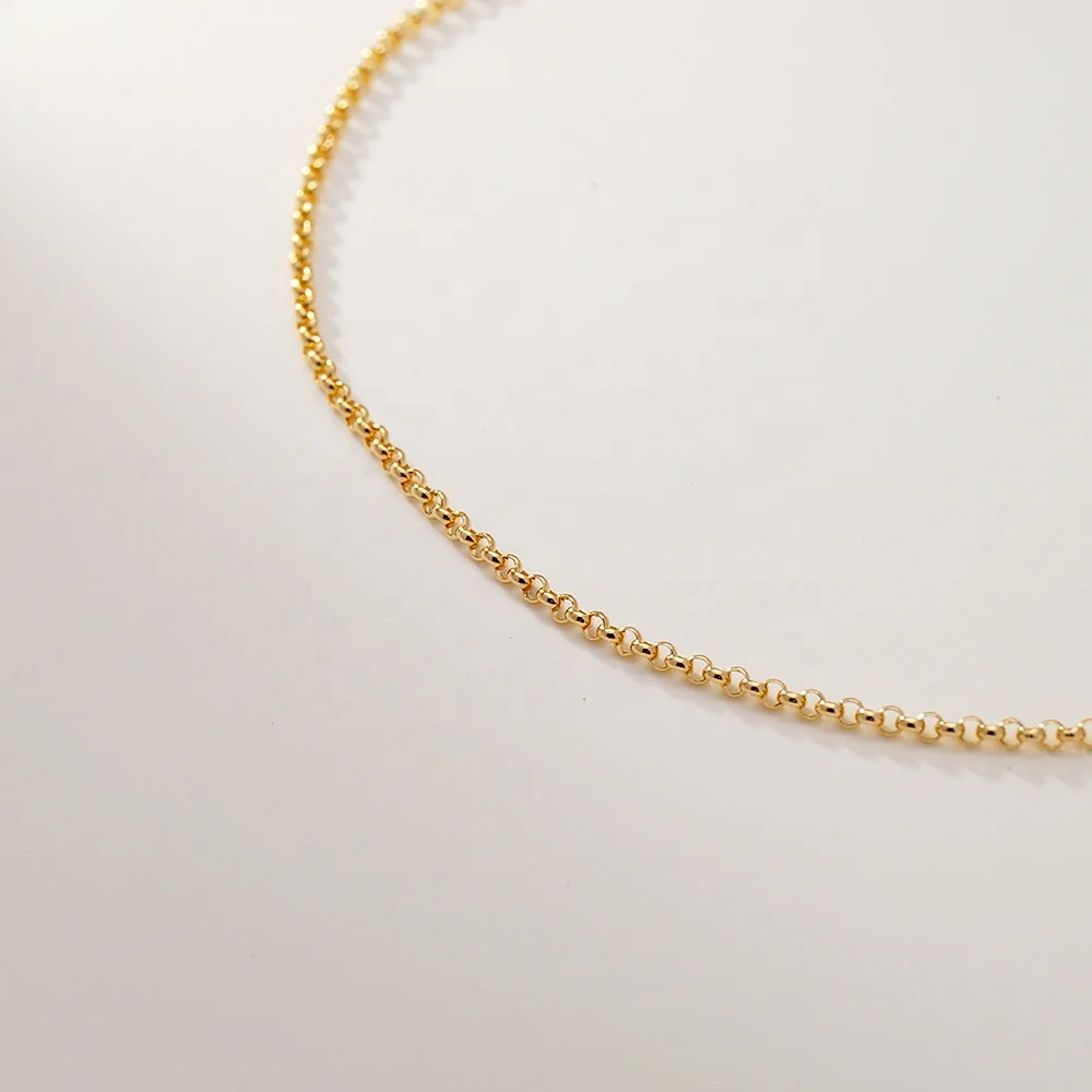 人気商品 正規品 Au585 リアルゴールド ベルチャーネックレス 純金 14K