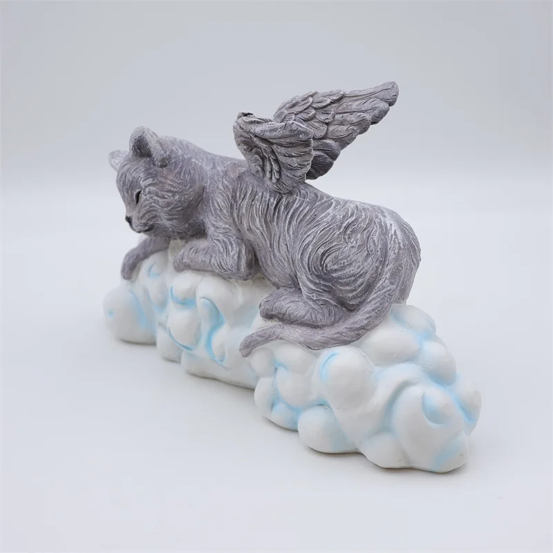 product good quality wholesale custom animal figurines outdoor angel dog statues home decoration resin statue office decor statues-5