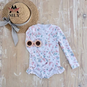 MLY Fashion Bling Shiny Scales Lace Swimwear One Piece Set Swim Suit Bikini With Skirt for Girls Children Teen Swimwear