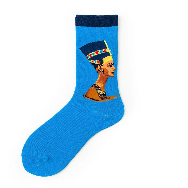 Wholesale Art Cartoon Assorted Colorful Hot Sox Men's Artist Series Crew Cotton  Custom Socks