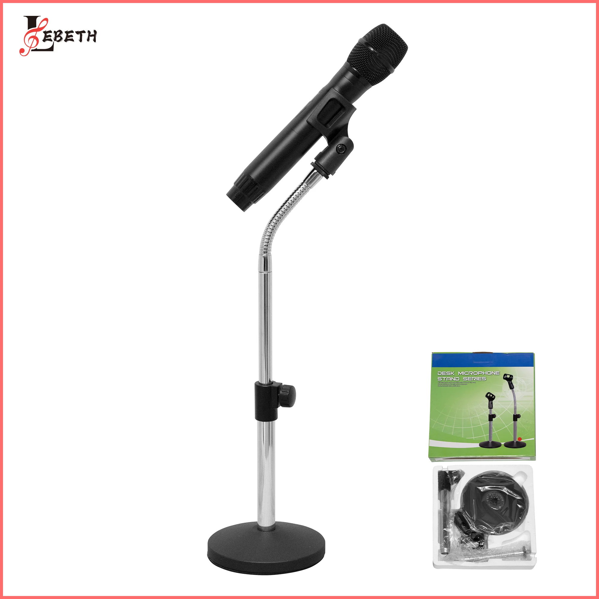 TM-228 Заводская поставка регулируемая высота настольная подставка для микрофона с модернизированным зажимом