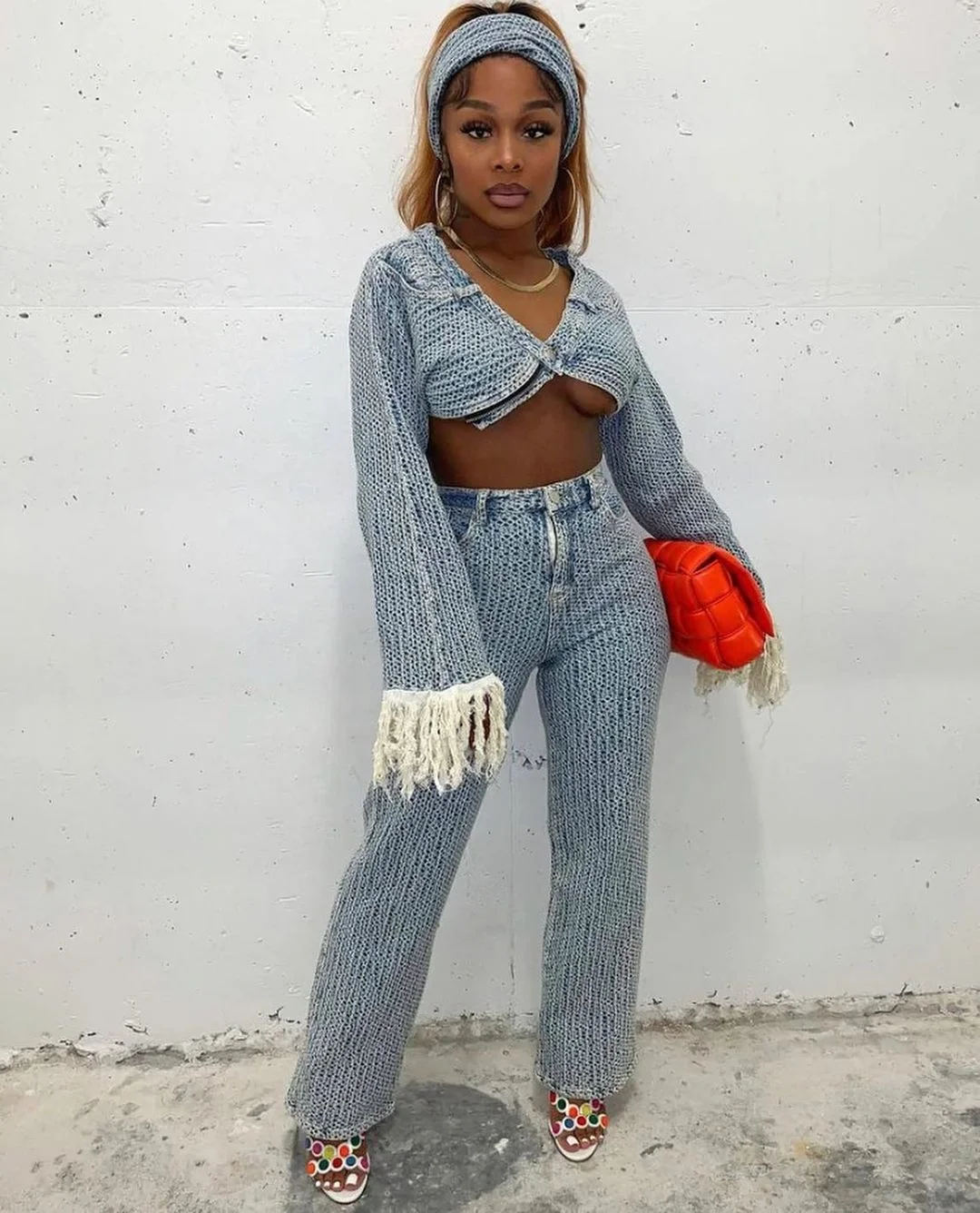 Amazon.com: Cupitool Women 2 Piece Jean Outfit Long Sleeve