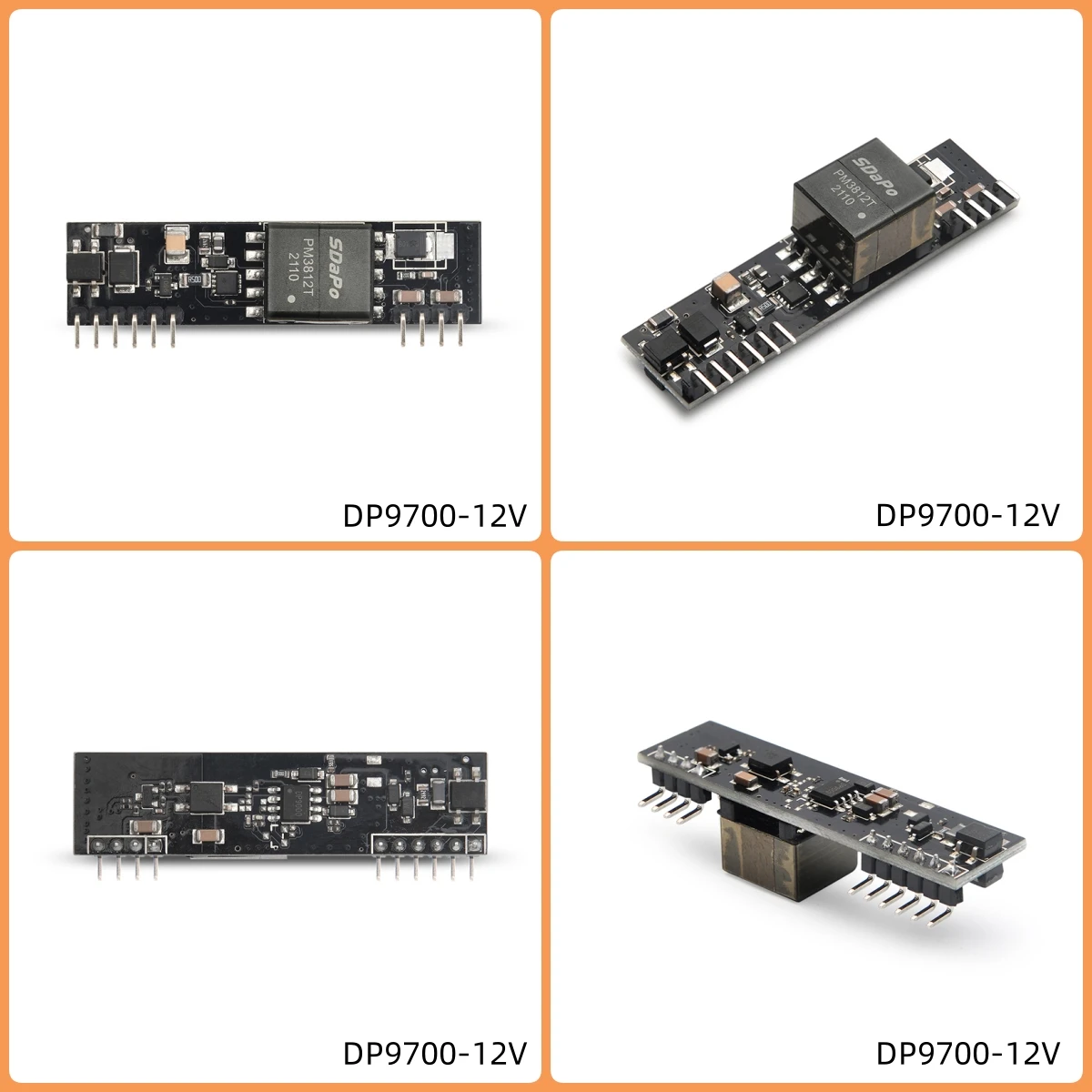 SDAPO DP9700 IEEE802.3af Standard 13W Isolated Type PoE Board 5V 12V 24V PoE PD Module