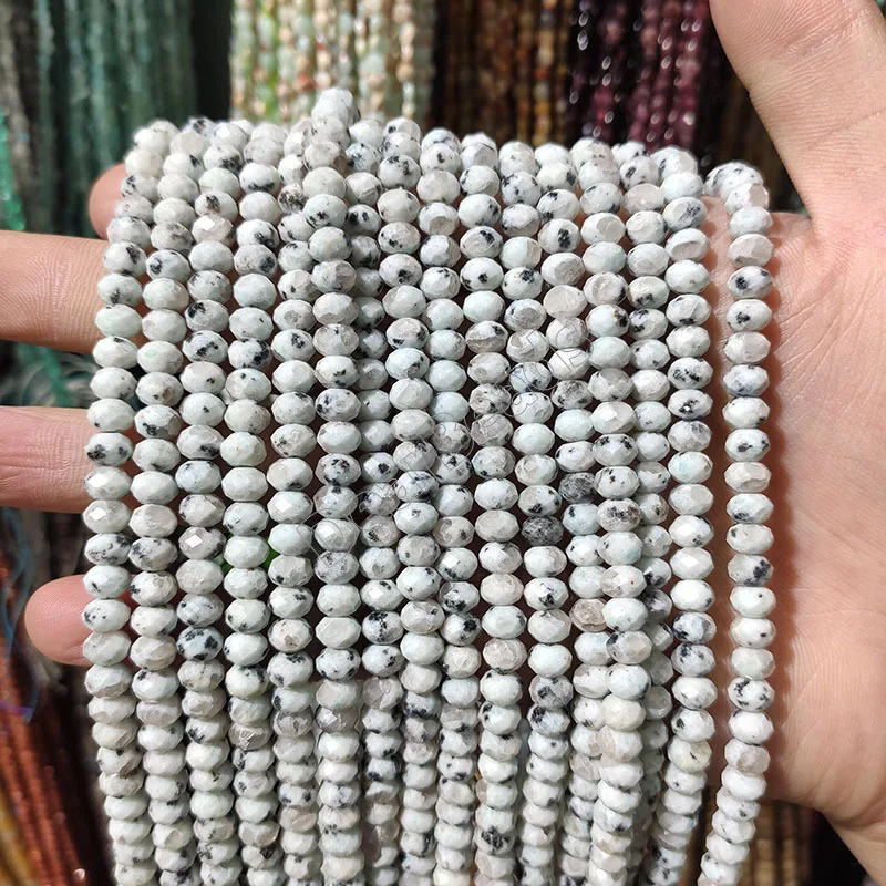 Misppro Gemme Rosse Sfaccettate Rondelle Perline Sfuse 4 Mm 15 - Foto 4