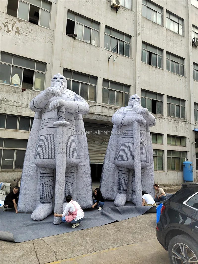 Giant Stone Statue Inflatable Soldier Model for Outdoor Advertising
