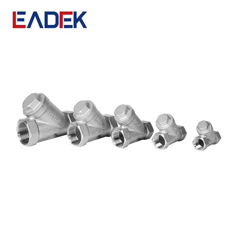 Female Thread Casting Fitting API 608 Y Type Stainless Steel Valve Strainer