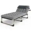 Yellow Farme+Strip Bed Fabric+ Grey Mattress