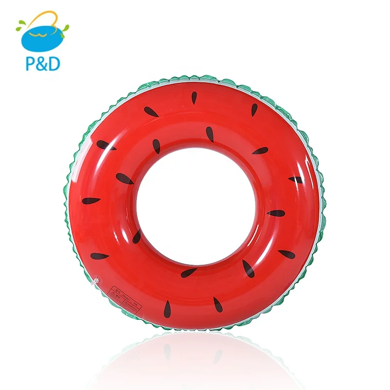 Customized Summer Party Fruit-Inspired PVC Inflatable Swimming Rings Water Ring Pool Float Tube for Kids and Adults