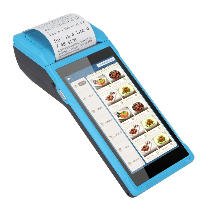 5.5 Inch Free SDK Q2 Wireless Mobile Pos Terminal Betting Machine with 58mm Thermal Printer