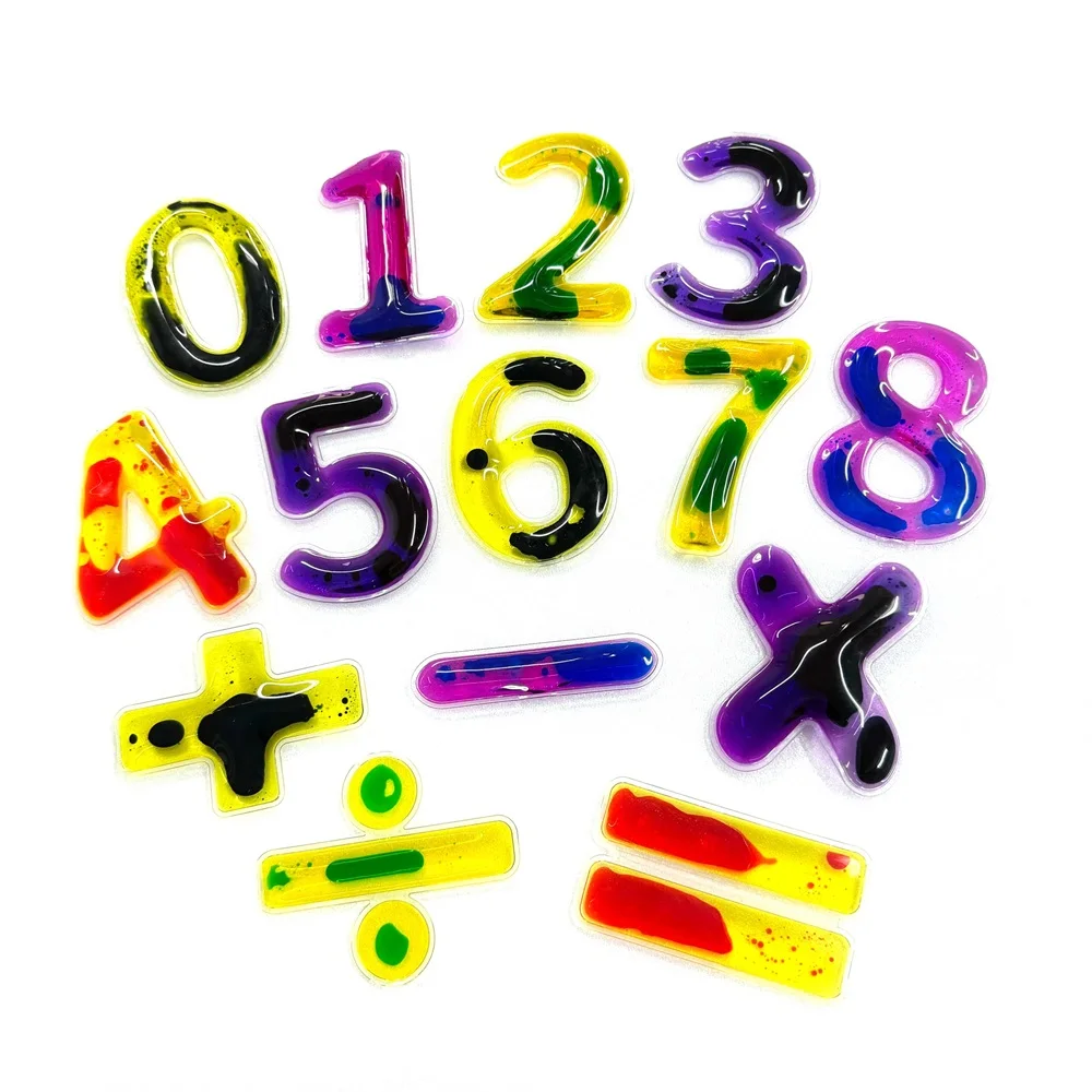 123 Set Moveable Number Learning Educational Sensory Toys Kids Math Numbers Montessori Toys for Toddlers