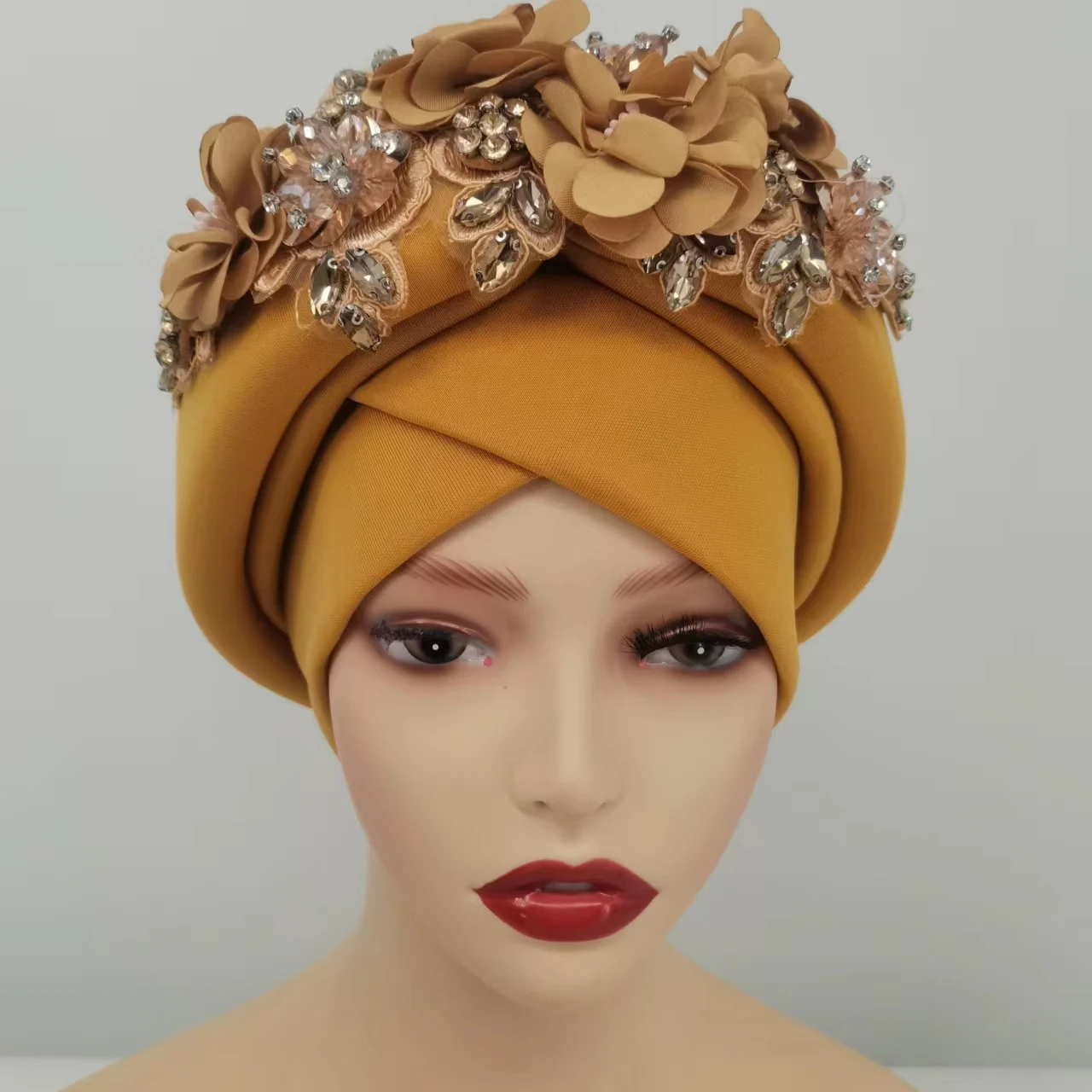 2023 New Arrival Luxury Flower Crystal Decorations Muslim 