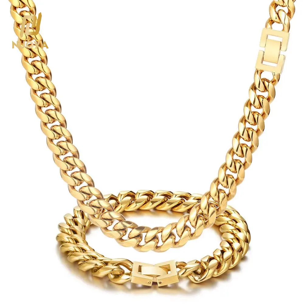Wholesale Men's Stainless Steel Cuban Link Necklace