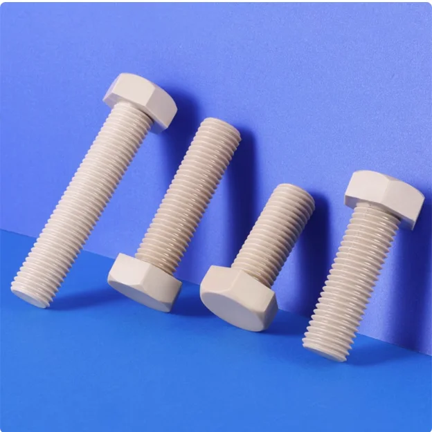 product high quality popular peek natural hexagonal head screws pp pvc plastic nylon bolt939-56