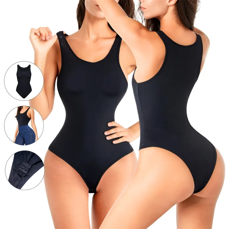 Hot Sale Plus Size Women Tummy Control Slim Body Seamless Panty Shapwear Thong Bodysuit High Waist Trainer Shaper factory