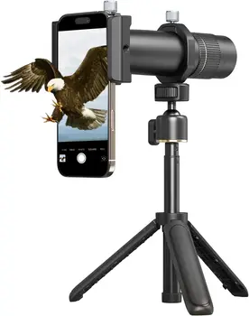 SmallRig 8X Telephoto Lens for Mobile Phone (T-Mount), 8X Optical Zoom HD Telephoto Lens Support Hand-held Spot Shooting - 4737