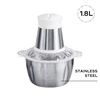 Stainless steel/white