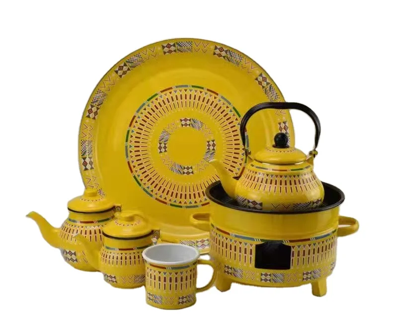 Arabic Restaurant Party Induction Metal Coffee Water Kettle Enamel