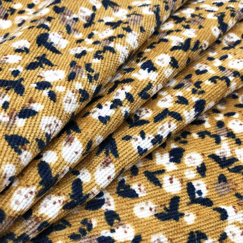 Вельветовая обивка среднего веса 21 Вт 230 г/м2, ткань для дивана из полиэстера, ткань для мебели, текстильная ткань с принтом