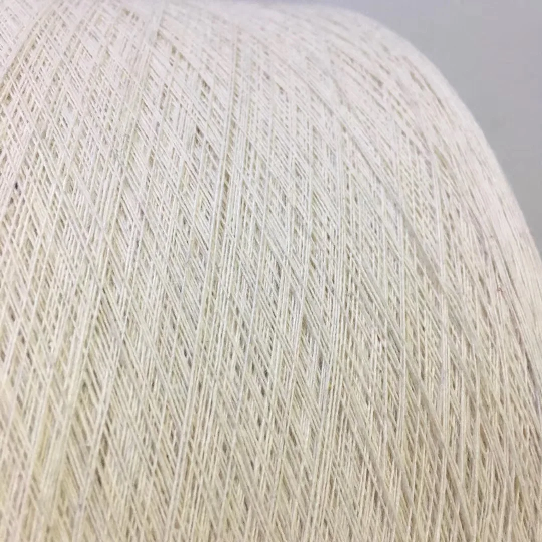 wholesale Ne 6s/1 polyester cotton blended gloves yarn for gloves knitting dyed raw white yarn