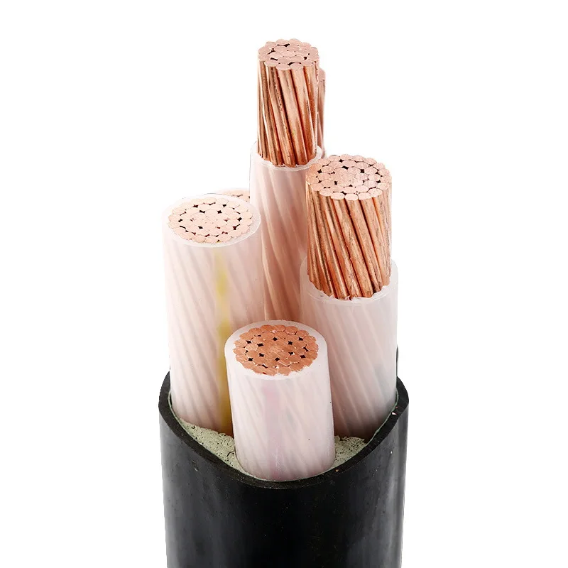 0.6/1kV Low Voltage YJV Cable 4-Core XLPE Insulated Power Cable with Copper Conductor for Construction