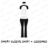 Black leggings set