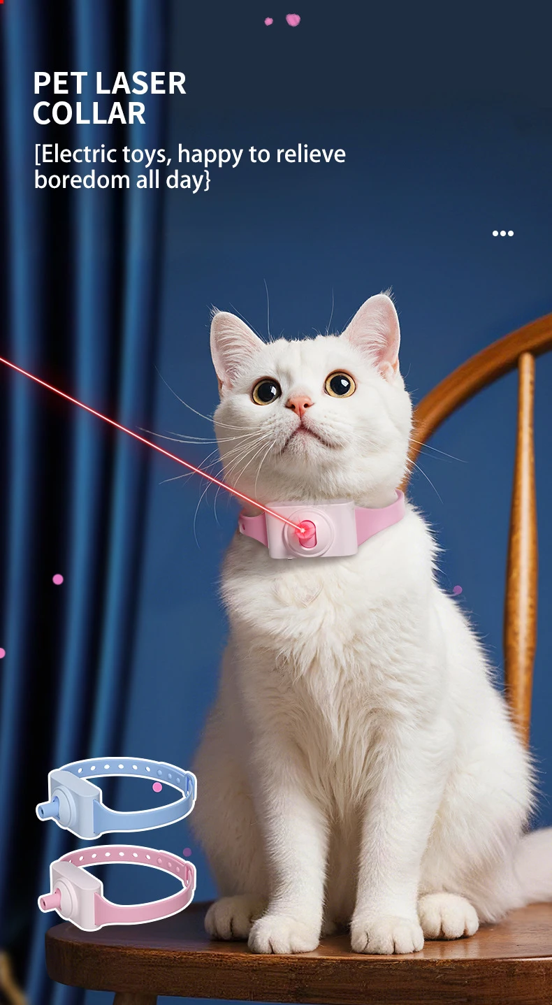 Pet Laser Collar Cat Laser Teasing Pen Multi-functional Teasing Cat Laser Pointer Self Hi Amuse Cat Toy supplier