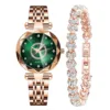 Orologio+bracciale verde