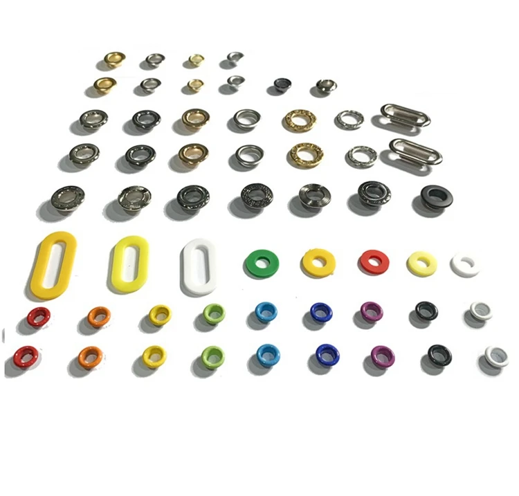 Металлическая алюминиевая проушина для одежды