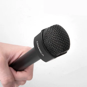 COMICA HRM-C Omnidirectional Dynamic Reporter/Interview Microphone for Live Streaming Report Presentation detail image