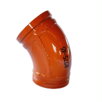Red Wear-resistant Extended Bend Pipe Pump Pipe Double Layer Elbow Concrete Conveying Concrete Pump Pipe
