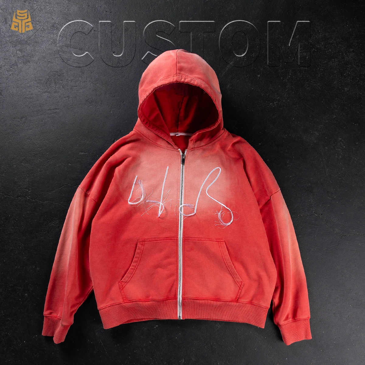 맞춤형 오버사이즈 헤비웨이트 지퍼 후드티 420Gsm 100%면 스트리트웨어 빈티지 액시드 워시 디자인 후드티 제조업체