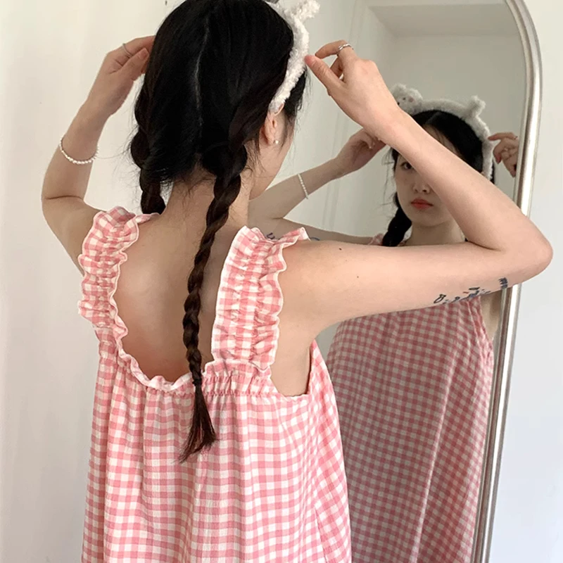 Shop Our Collection of Slip Pink Plaid Dress for Summer