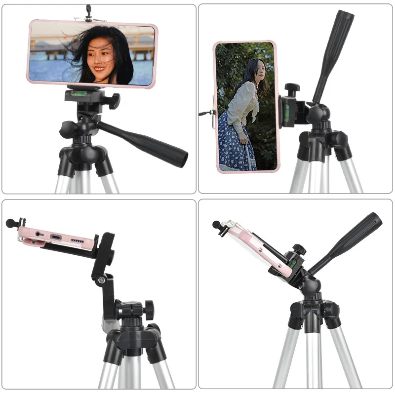 Compact Light Video Vlog Blogging Tripod Stand With Remote Control  Cell Phone Holder Tripod Camera Tripod Stand