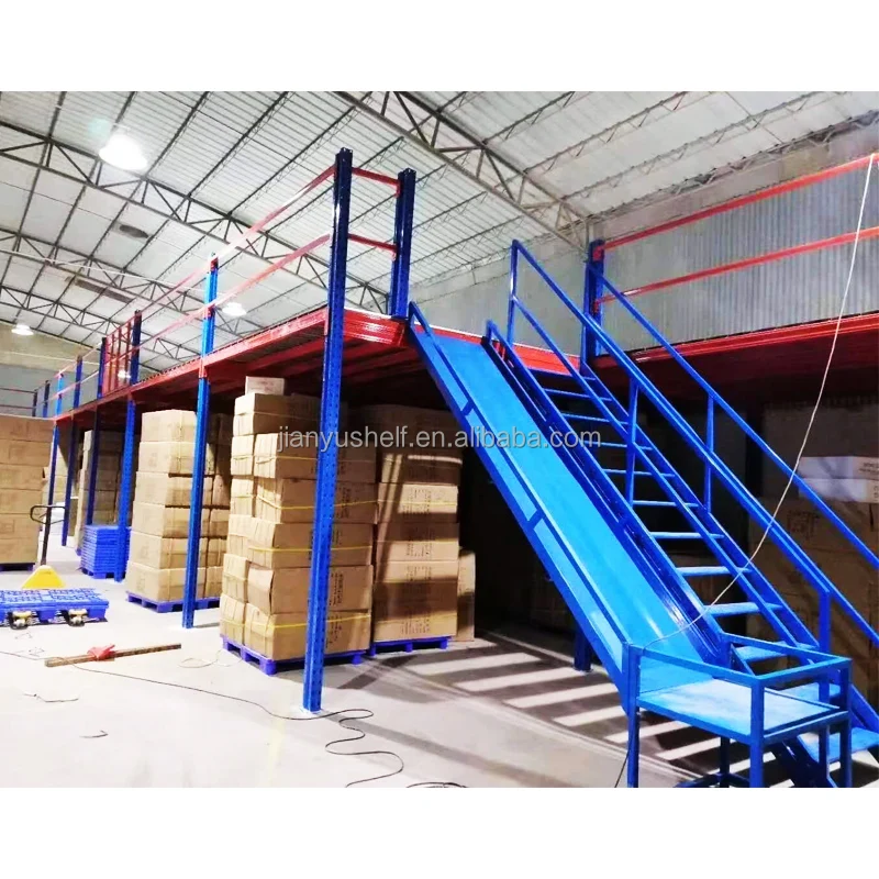 Industrial Multi Layer Rack Support Storage Mezzanine Customized Heavy Duty Warehouse Storage Mezzanine Shelf supplier