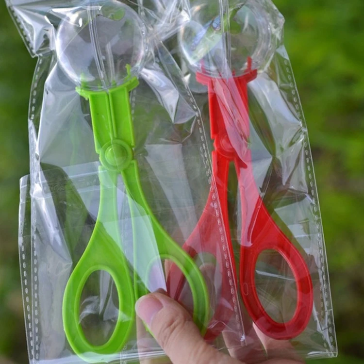 4/6/8pcs Plastic Bug Catcher Scissors Insects Catch Handy Scoopers Scissors  Toys Clamp for Kids Children Toddler