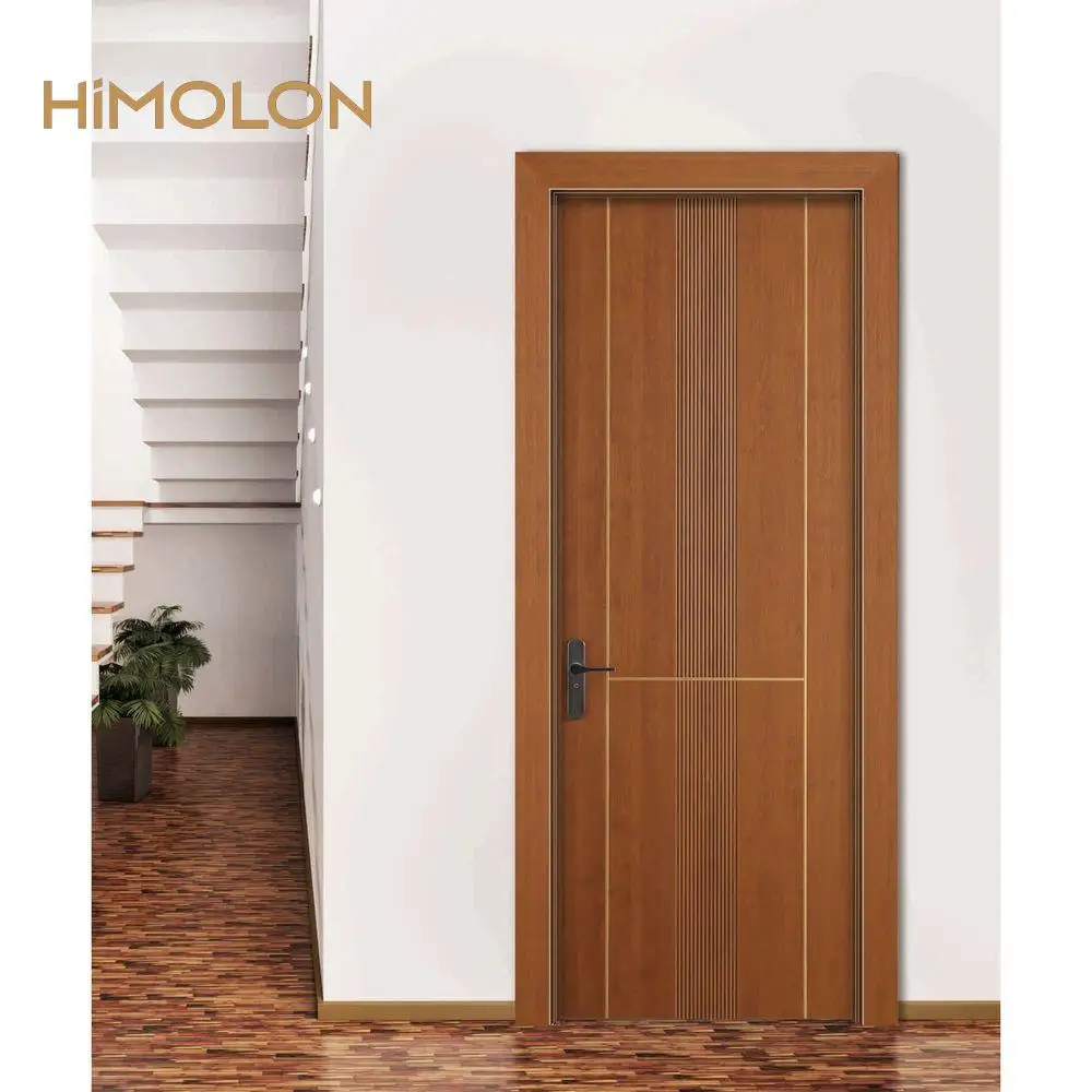 Zebra Design Style Wooden House Front Entry Doors for Hotel Room